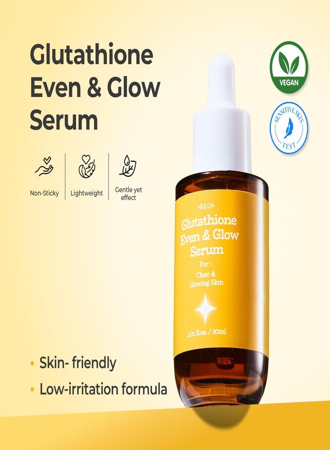 HEEDA Glutathione All-In-One Brightening Serum – Niacinamide, Kojic Acid & Turmeric Formula for Dark Spots, Radiant, Glowing, Even-Tone Skin - Image 2
